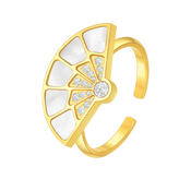 فان / خاتم باللون الذهبي