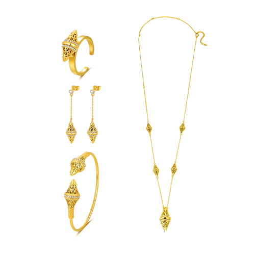 لانترن / طقم باللون الذهبي