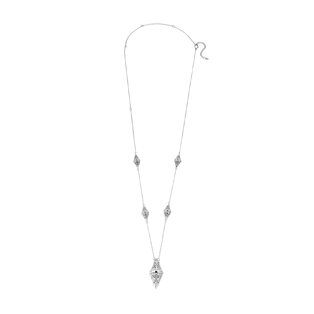 لانترن / قلادة باللون الفضي