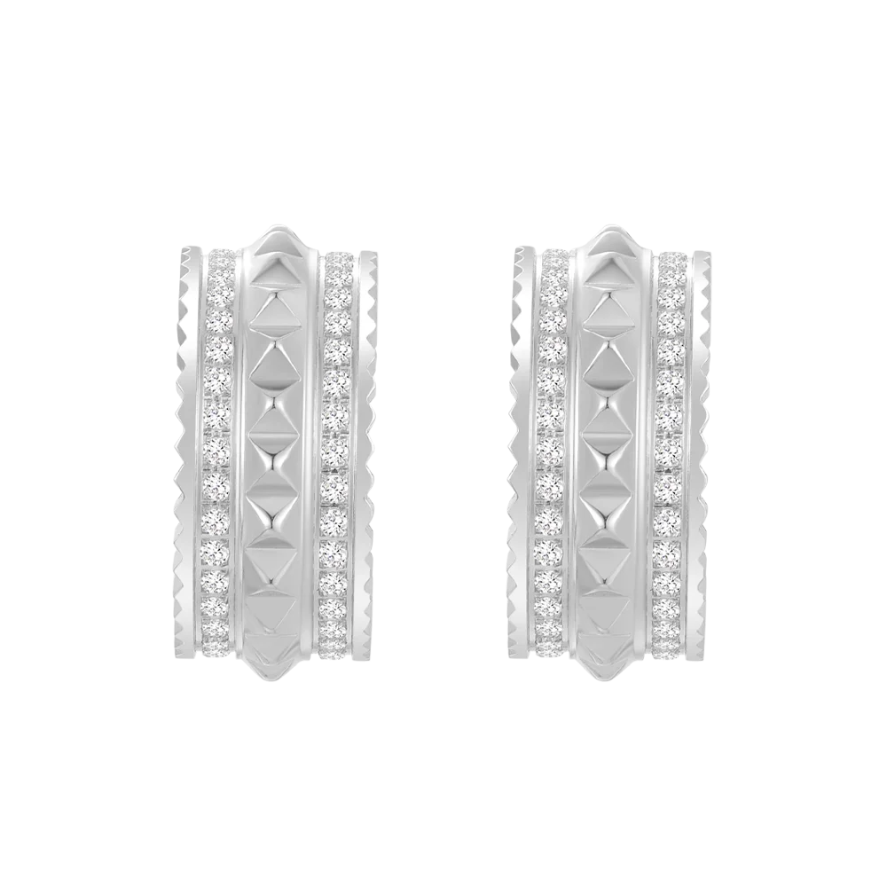 شمس / أقراط باللون الفضي