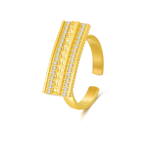 شمس / خاتم باللون الذهبي