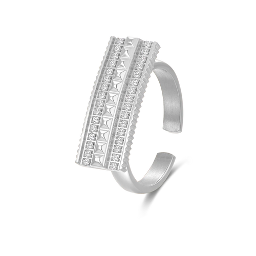 شمس / خاتم باللون الفضي