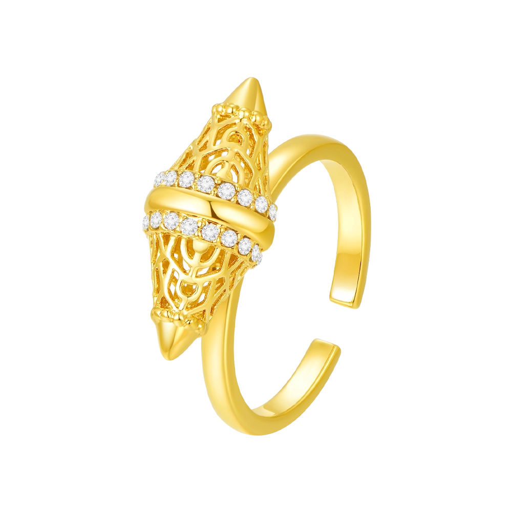 طقم لانترن  بتصميم بسيط / اللون الذهبي