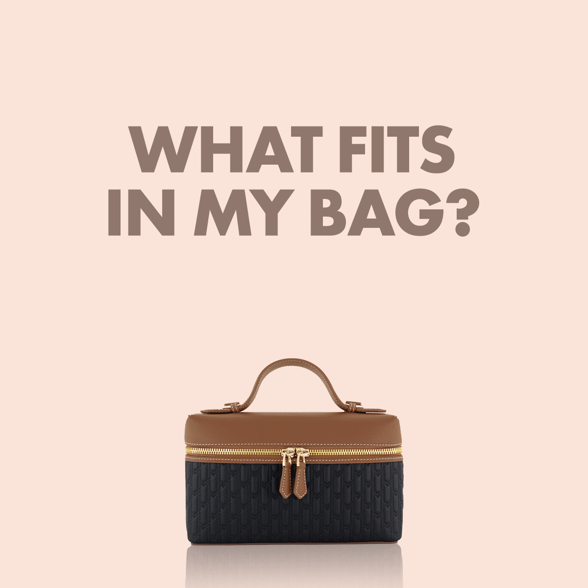 شنطة ميثاء / اسود و تان