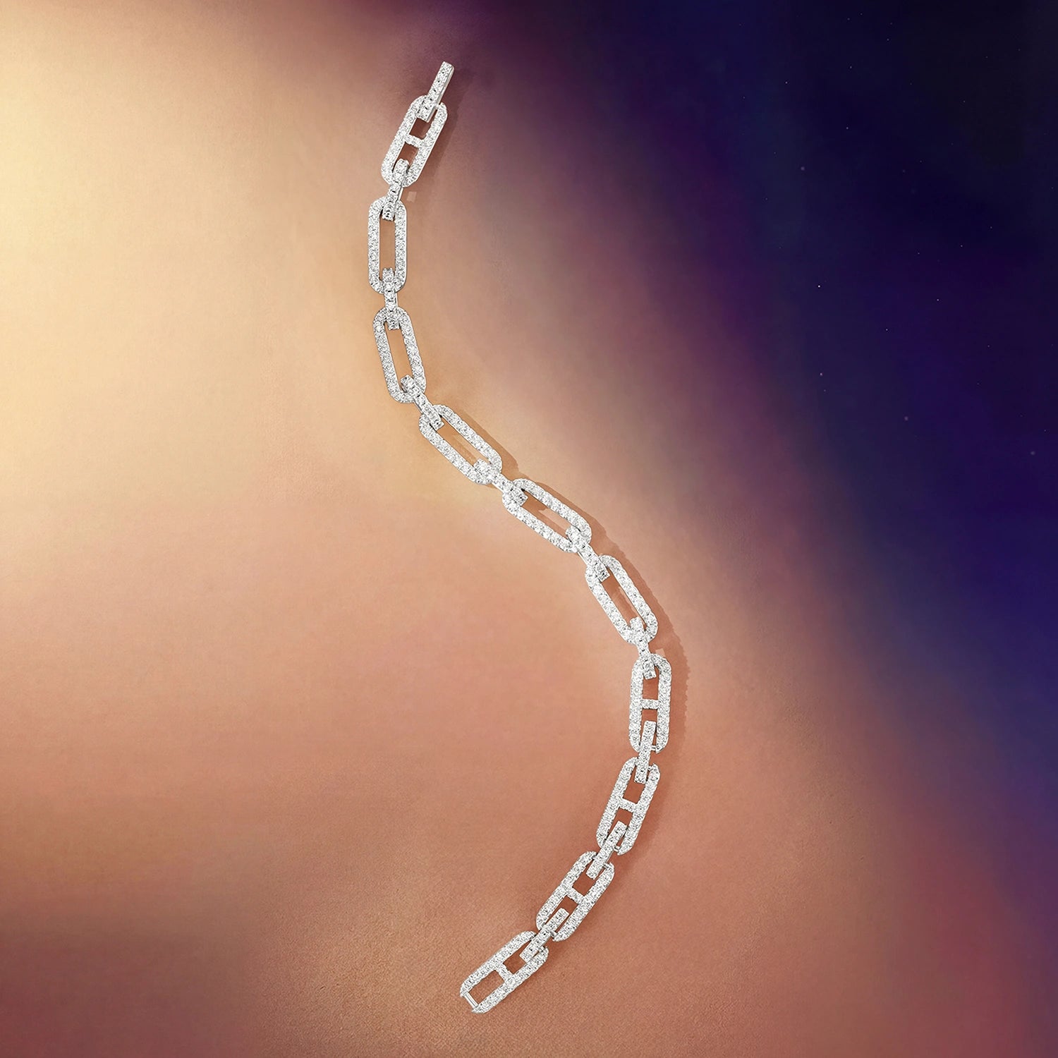 لينكس / سوار بتصميم متعدد باللون الفضي