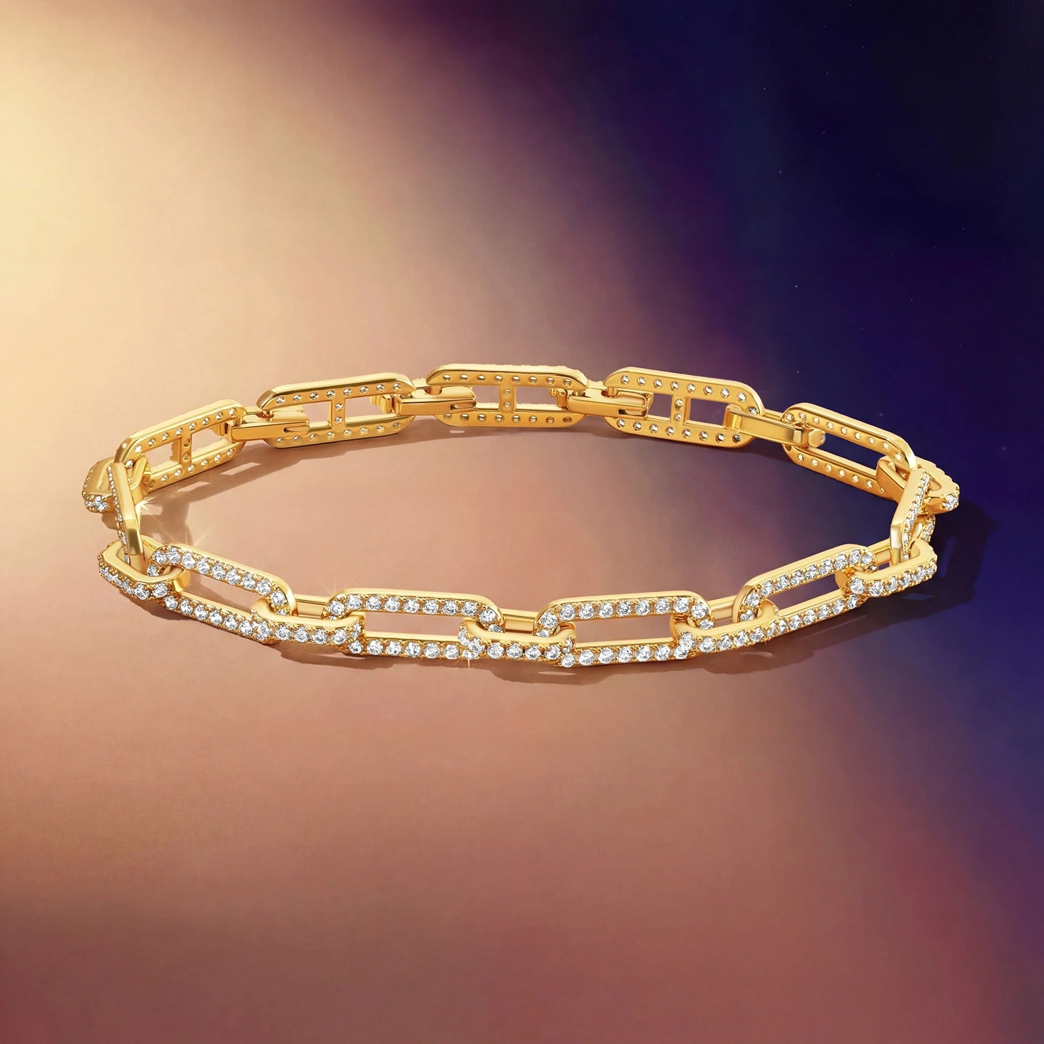 لينكس / سوار بتصميم متعدد باللون الذهبي