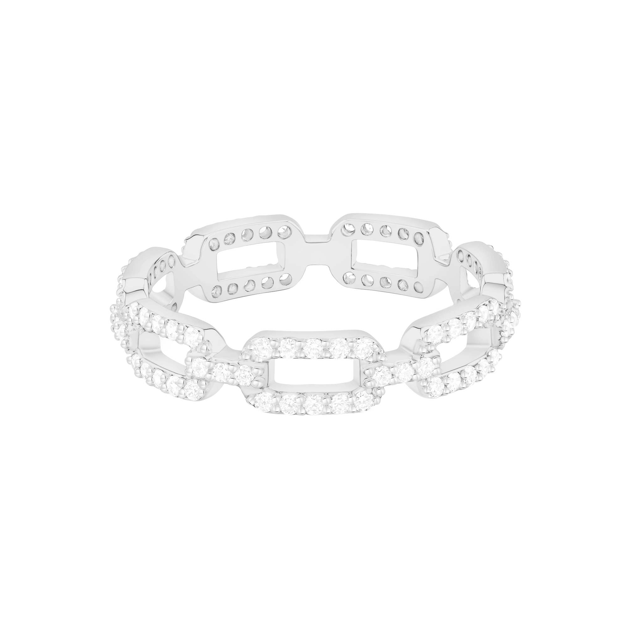 لينكس/ خاتم باللون الفضي بتصميم متعدد