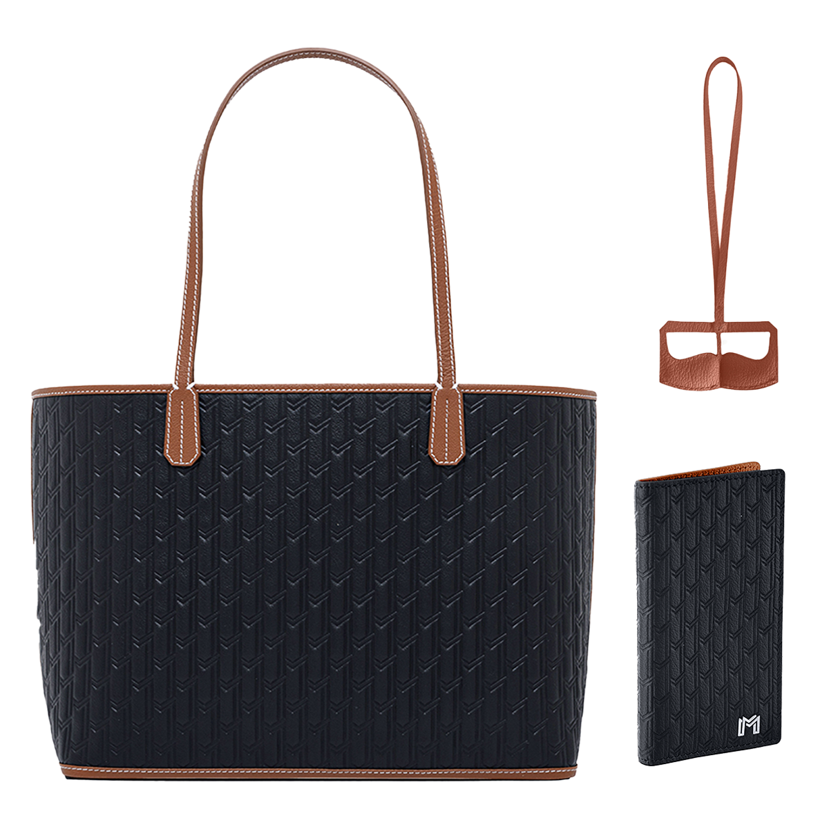 ترافل توت /أسود مع تان