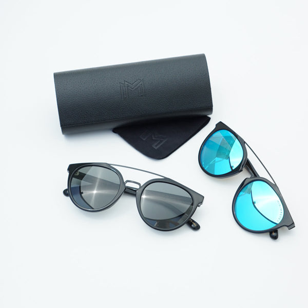 ريترو - أسود / رمادي