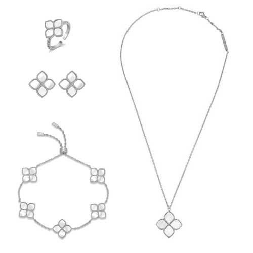 مجموعة هدية عليا / جوري فضي للنساء